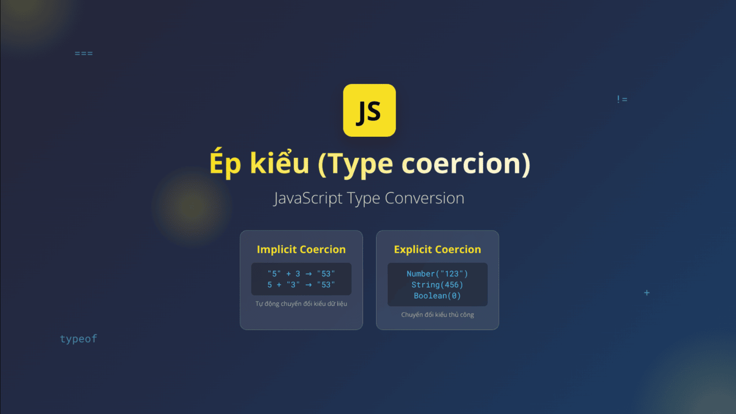 Ép kiểu trong JavaScript